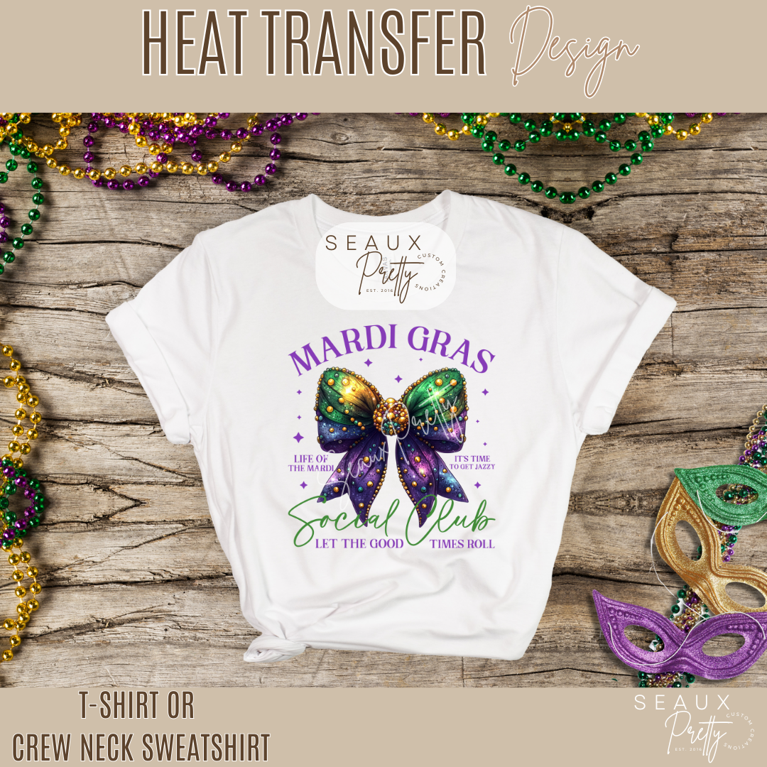 Mardi Gras Social Club Version 2 Tee