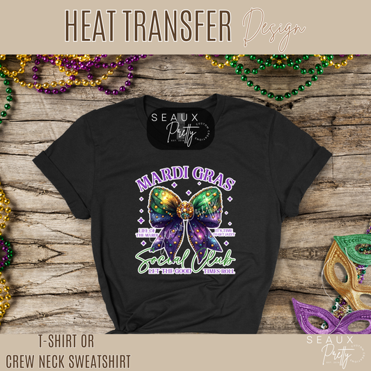 Mardi Gras Social Club Version 2 Tee