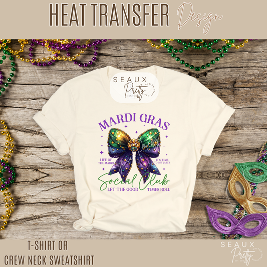 Mardi Gras Social Club Version 2 Tee