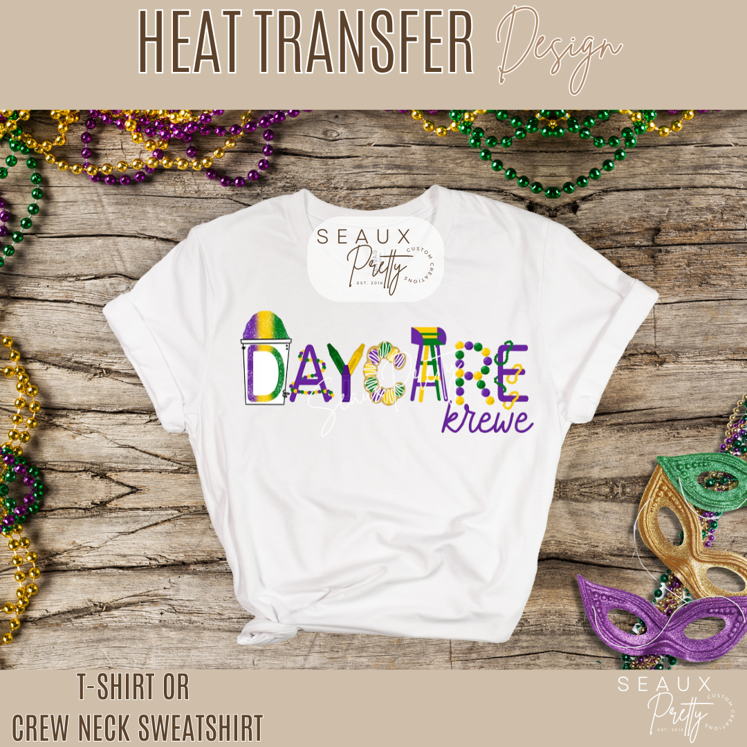 Daycare Krewe Mardi Gras Tee