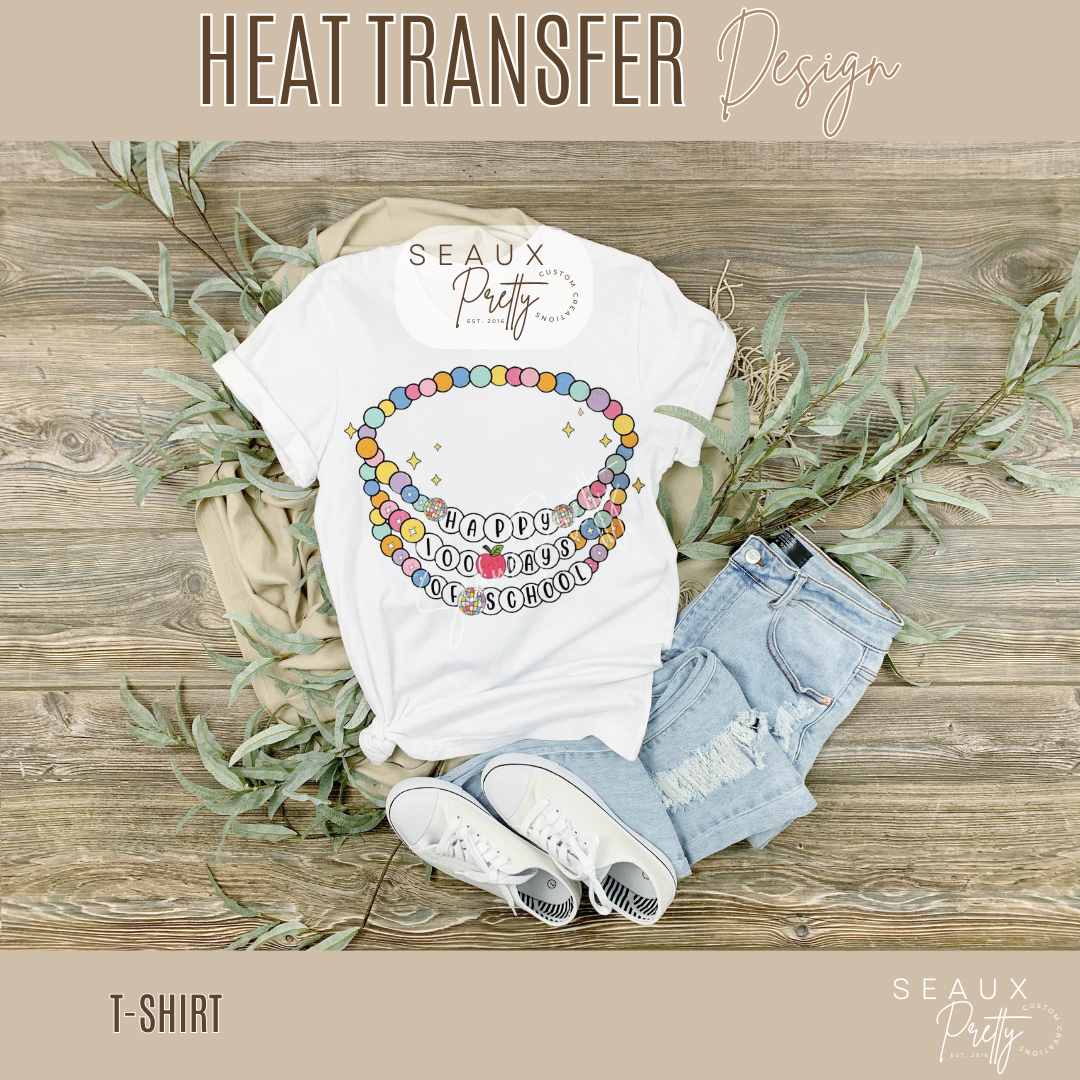 Happy 100 Days of School Bracelet Tee