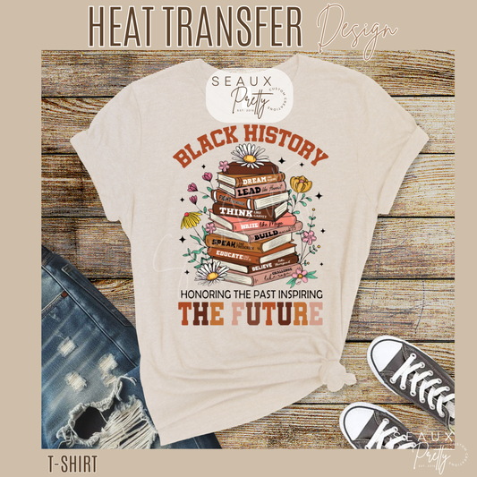 BH Honoring the Past Book & Flowers Tee