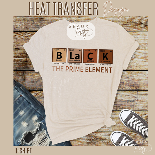 Black the Prime Element Tee