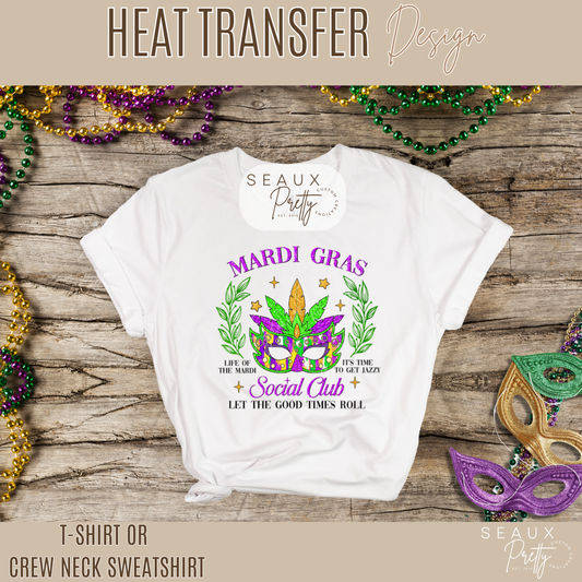 Mardi Gras Social Club Tee V1