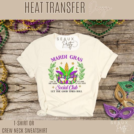 Mardi Gras Social Club Tee V1