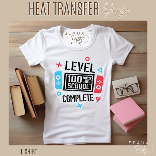 Switch Level 100 Days of School Tee