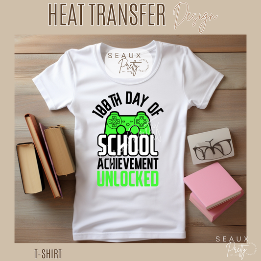 100 Days of School Game Controller Tee