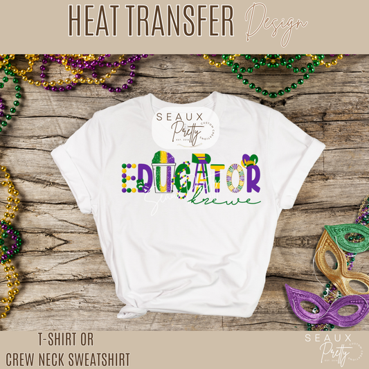 Educator Krewe Mardi Gras Tee
