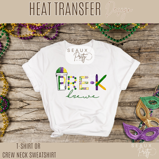 Pre-K Krewe Mardi Gras Tee