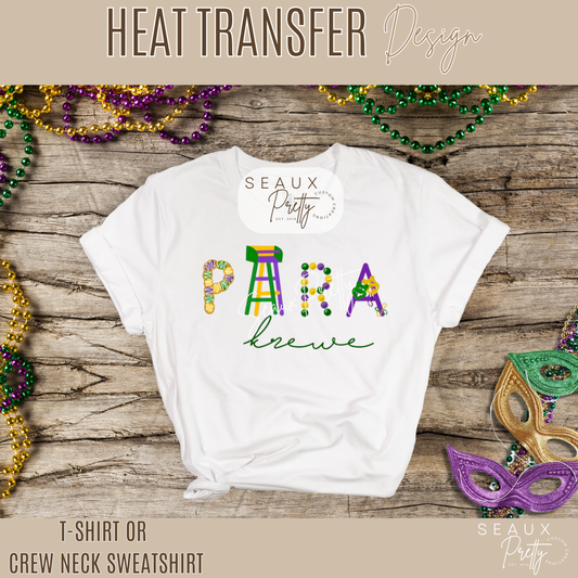 Para Krewe Mardi Gras Tee