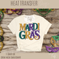 Mardi Gras Words Glitter Look Tee
