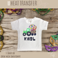 KIDS Mardi Gras Green Tractor Tee
